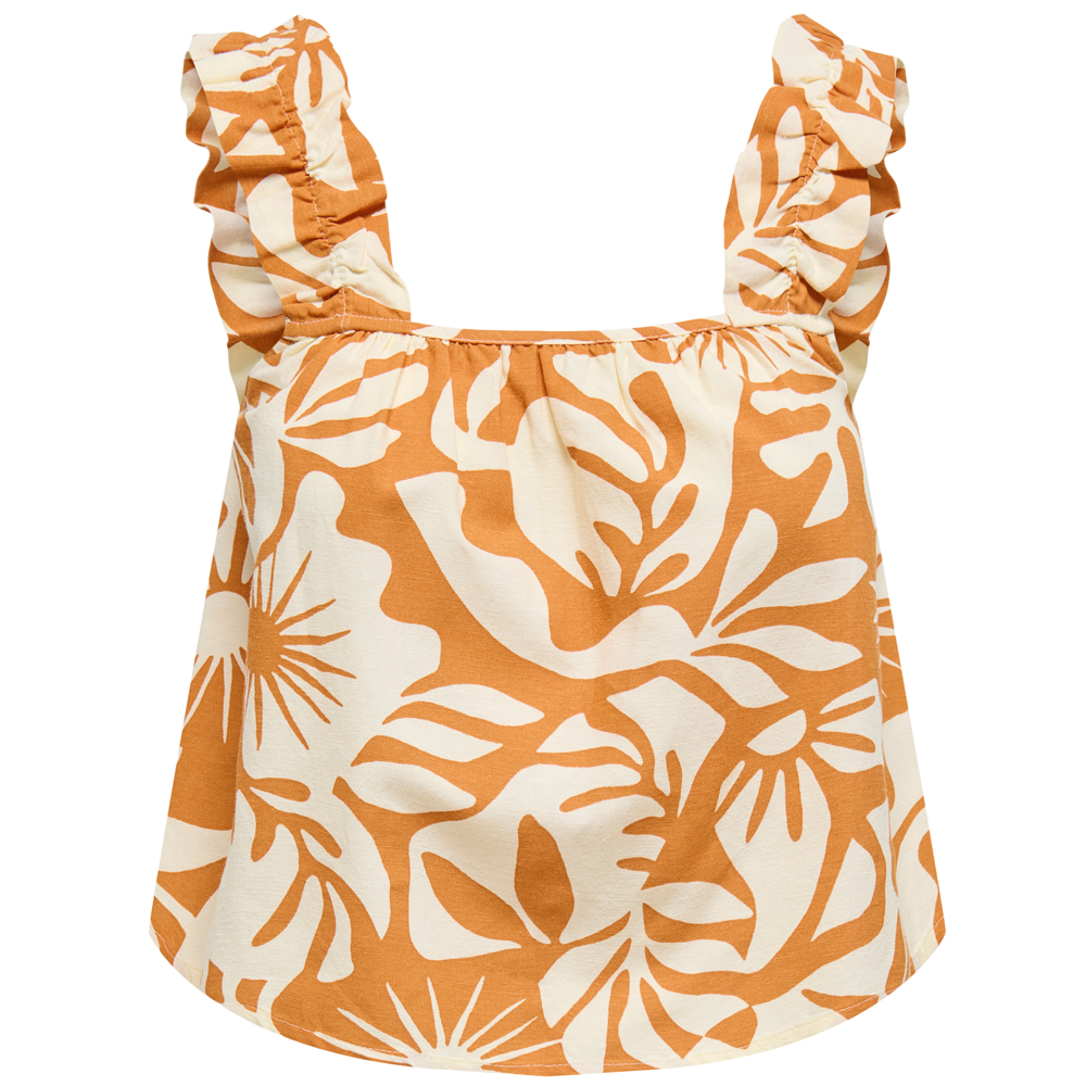 Only Jakiri Linen Short Singlet Top